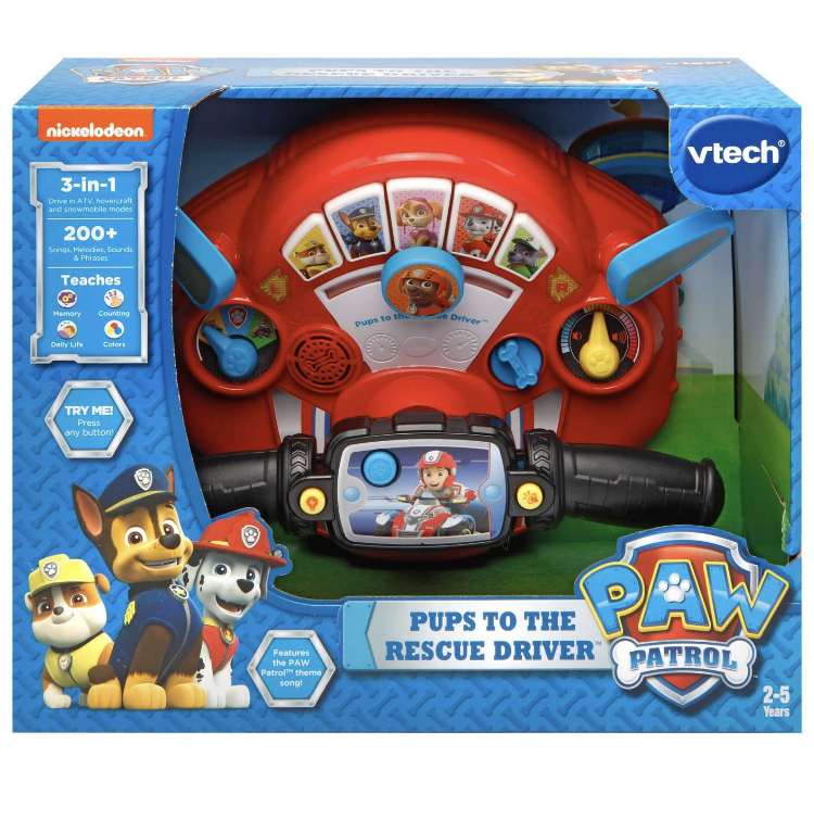 พวงมาลัยขับรถ VTech Paw Patrol Pups to The Rescue Driver