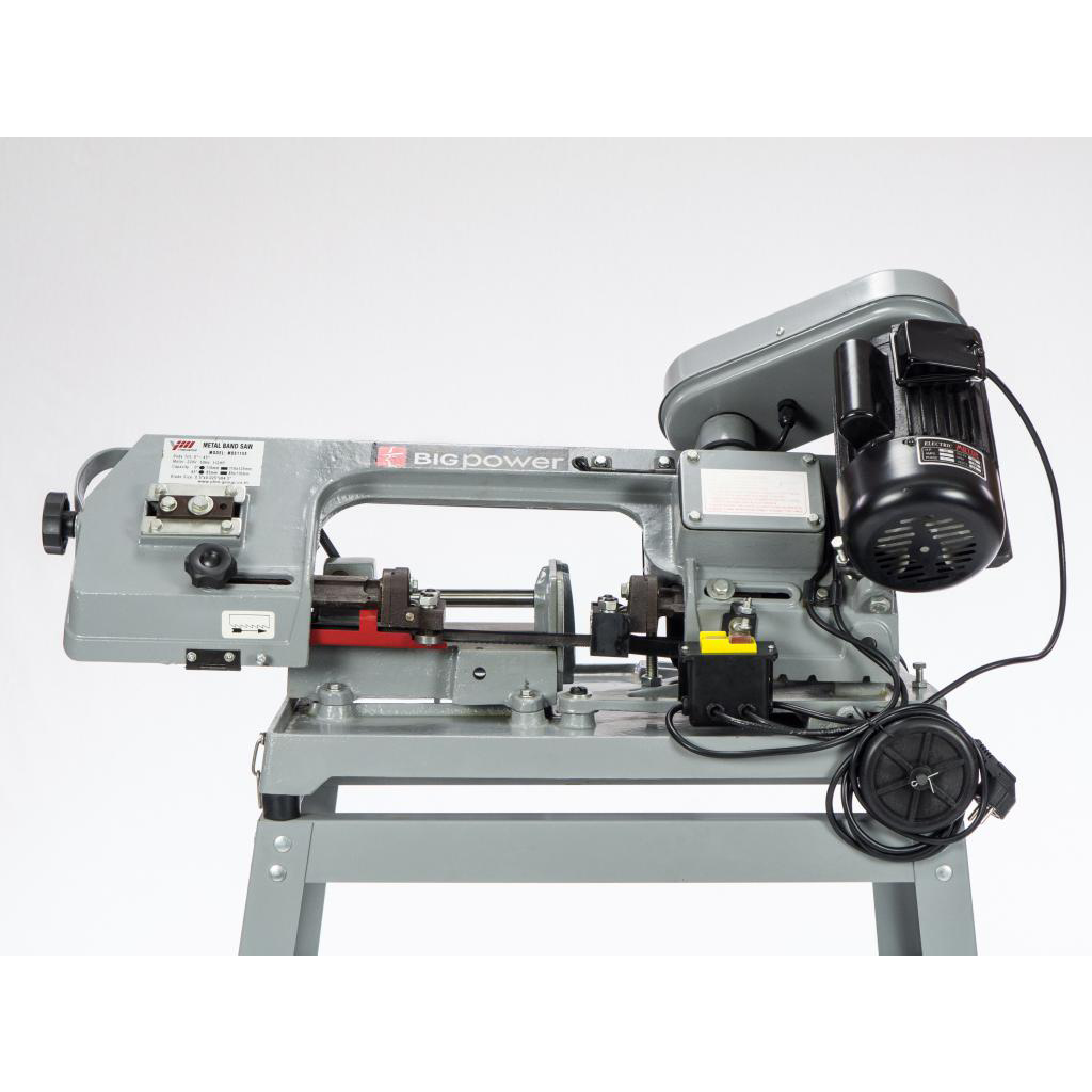 BIGPOWER MBS-115S เครื่องเลื่อยสายพานตัดเหล็ก 1/2HP. Max. 110 มม.