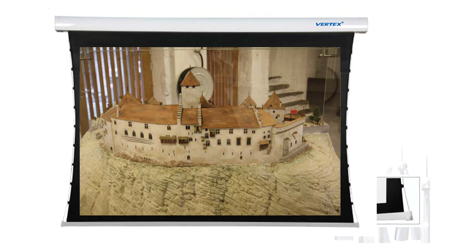 จอมอเตอร์ไฟฟ้า Tab Projection Screen