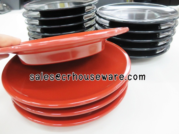 จานซูชิ SUSHI สีแดงเลือดนก 017-SB680-6-R