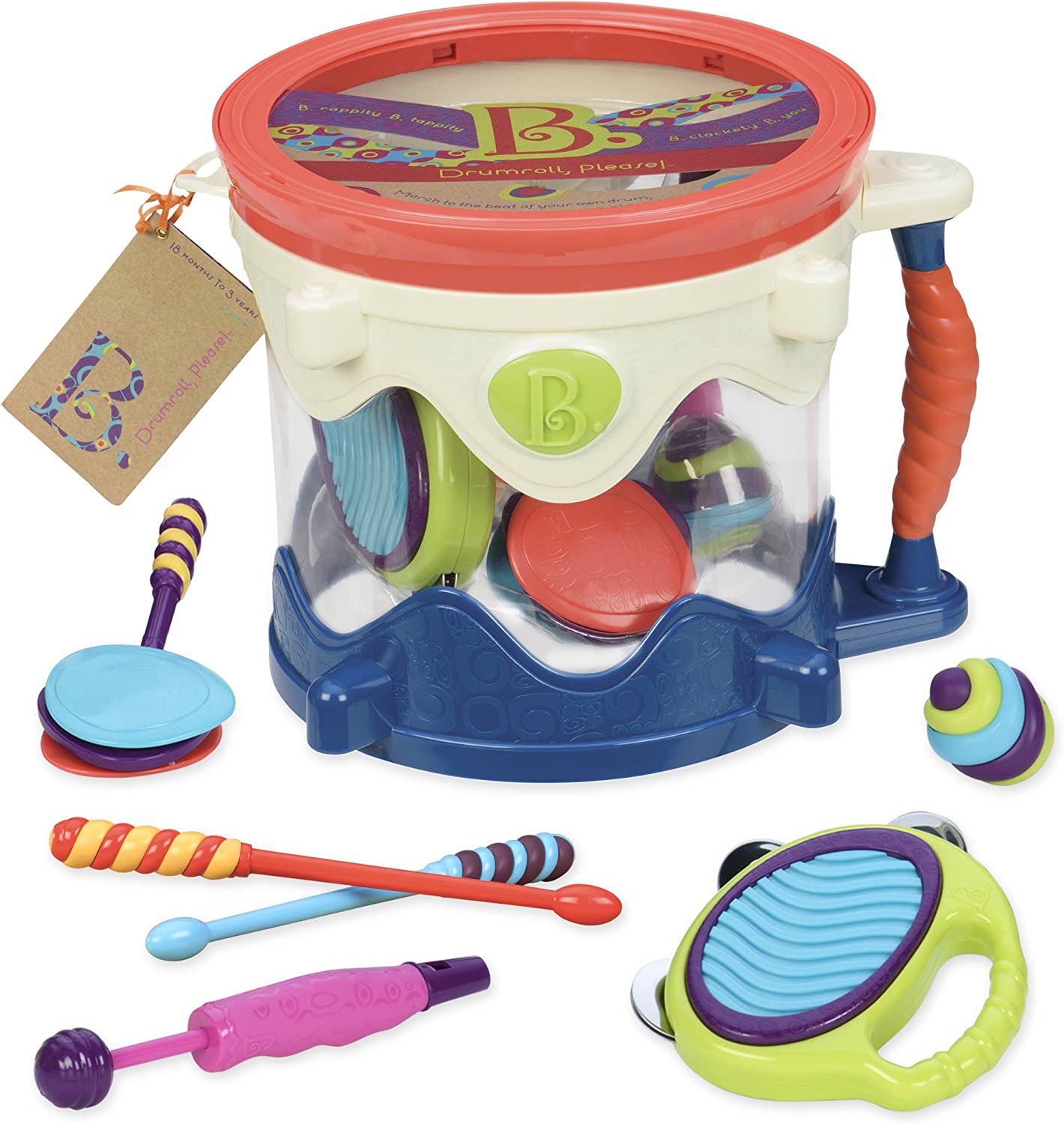 ครื่องอุปกรณ์ดนตรี B. toys – Drumroll Please