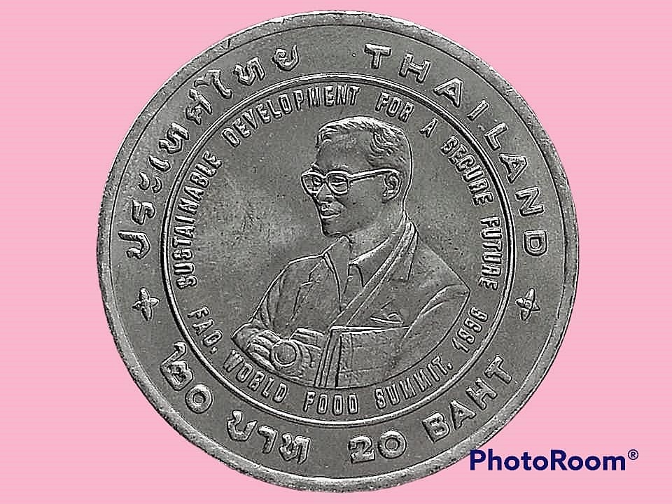 เฉลิมพระเกียรติ 20 Baht (F.A.O. Agricola Medal to HM King Bhumibol Adulyadej