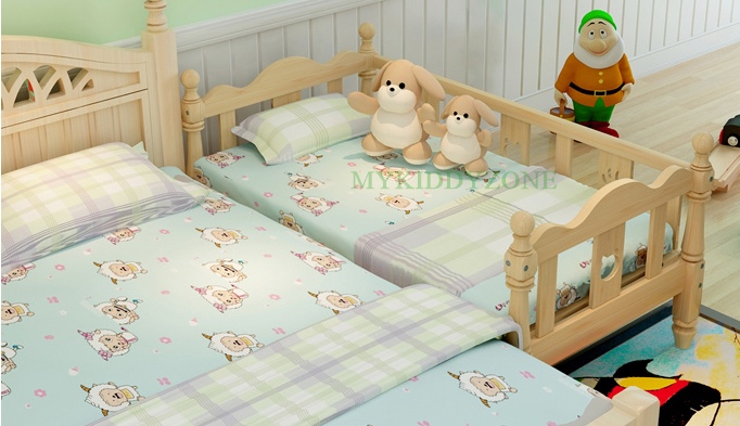 เตียงนอนไม้ เตียงเดี่ยวสำหรับเด็ก KIDDY WAVE สีเบจ TP21005(WDK6)