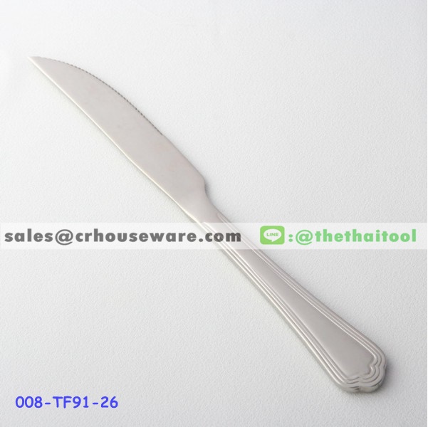 มีดสเต็กสแตนเลส 91 ลายบ้านเชียง STEAK KNIFE 008-TF91-26