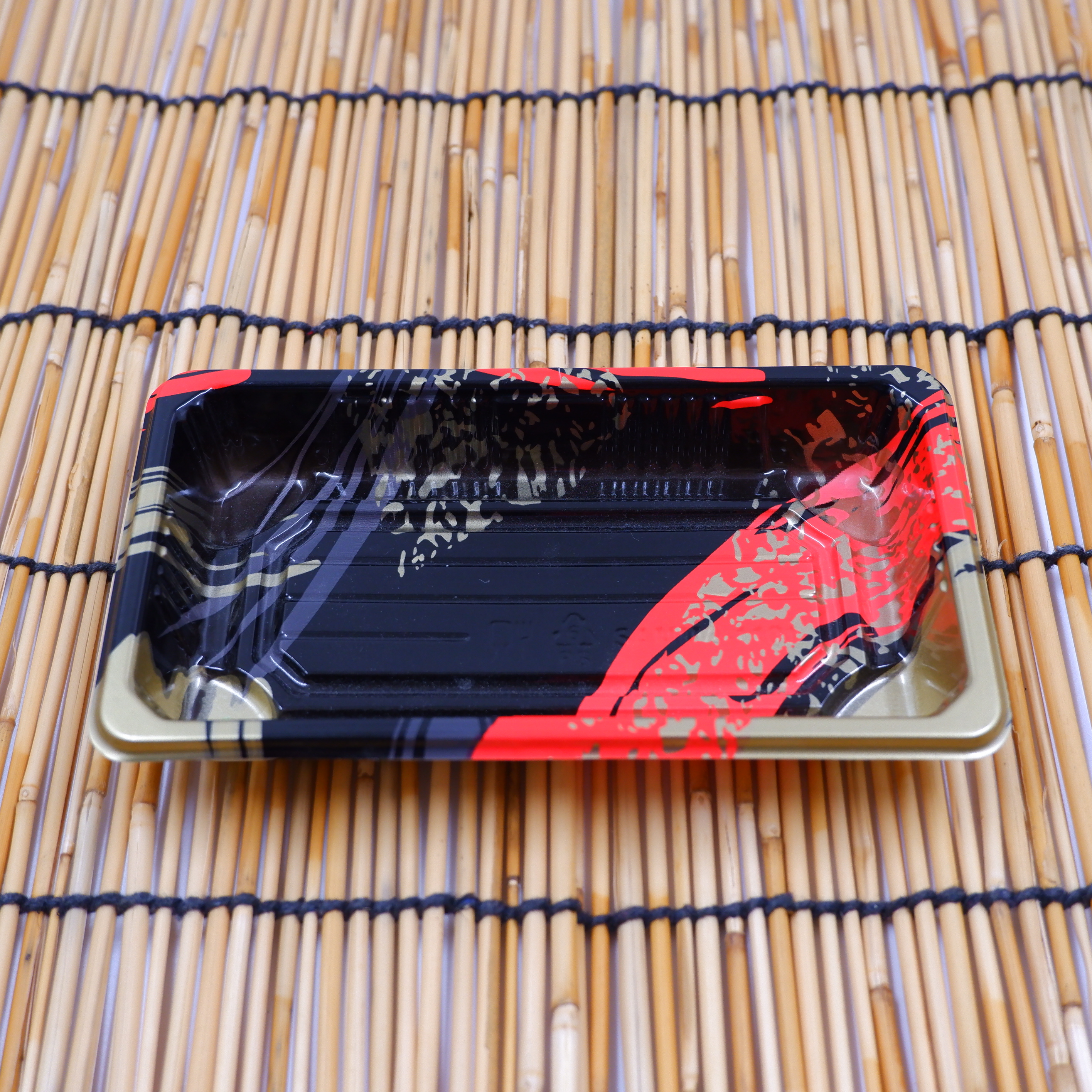 ถาดใส่ซูชิ กล่องใส่ซูชิ SM-1101 Red-Gold (50 pcs.)