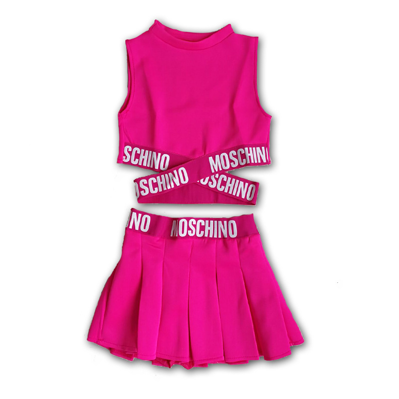 สินค้าพร้อมส่ง ***ชุดเชียร์ลีดเดอร์ เซ็ท เสื้อ+กระโปรง