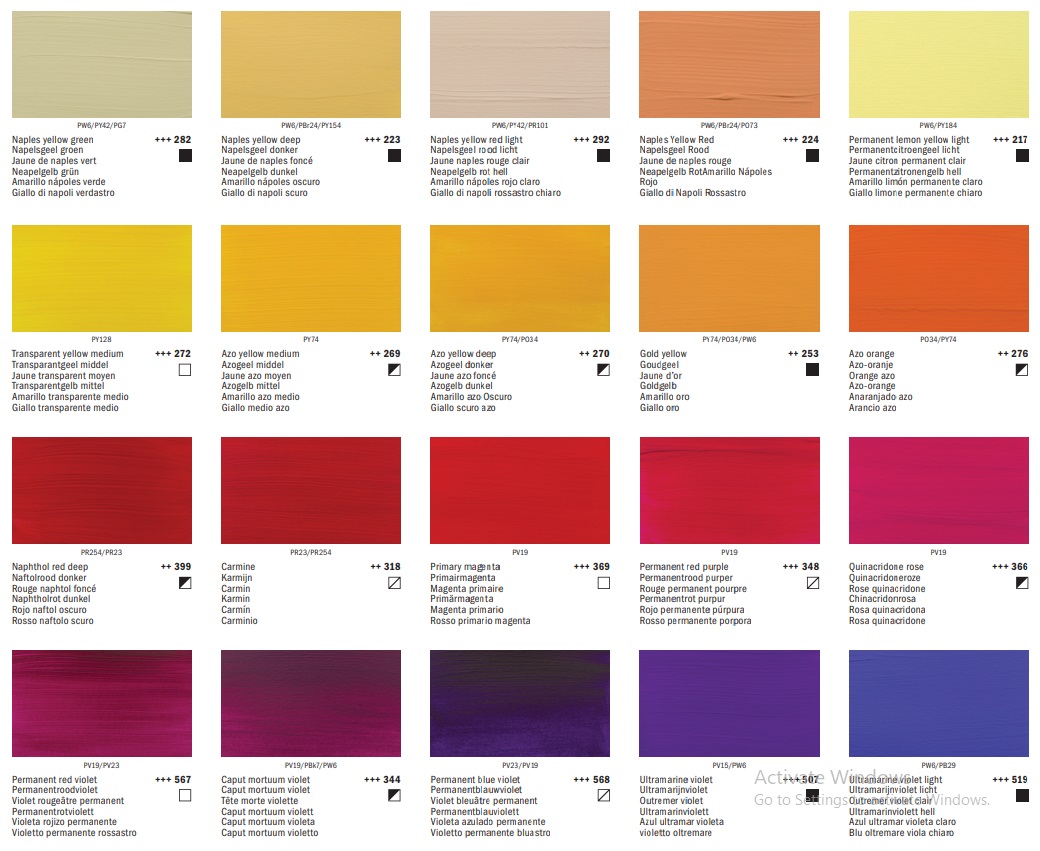 สีอะคริลิค Amsterdam 120ml