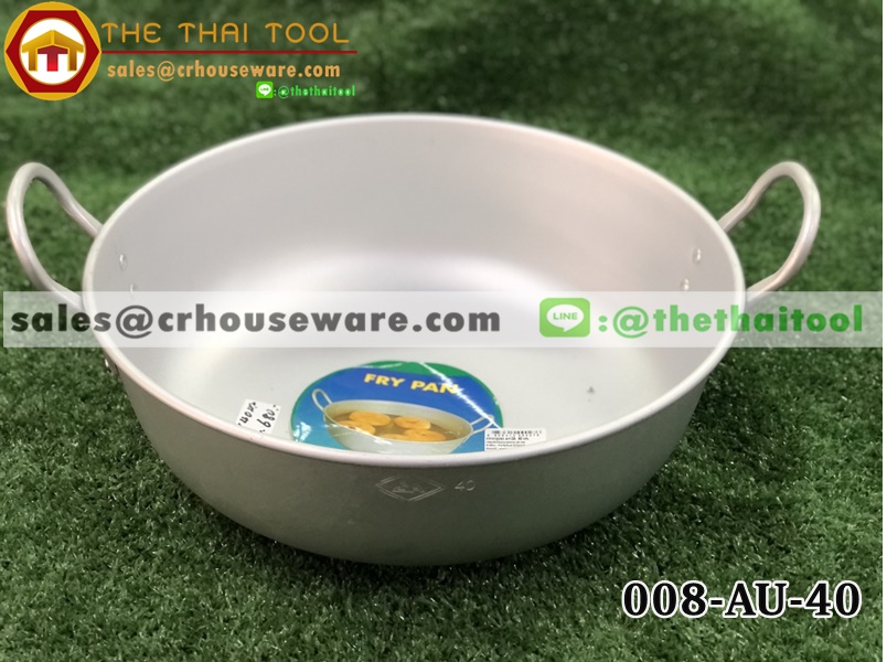 กระทะแขกลึก 2 หู อะลูมิเนียม 40 ซม.,กะทะทอดลูกชิ้น,กะทะทอดกล้วยแขก