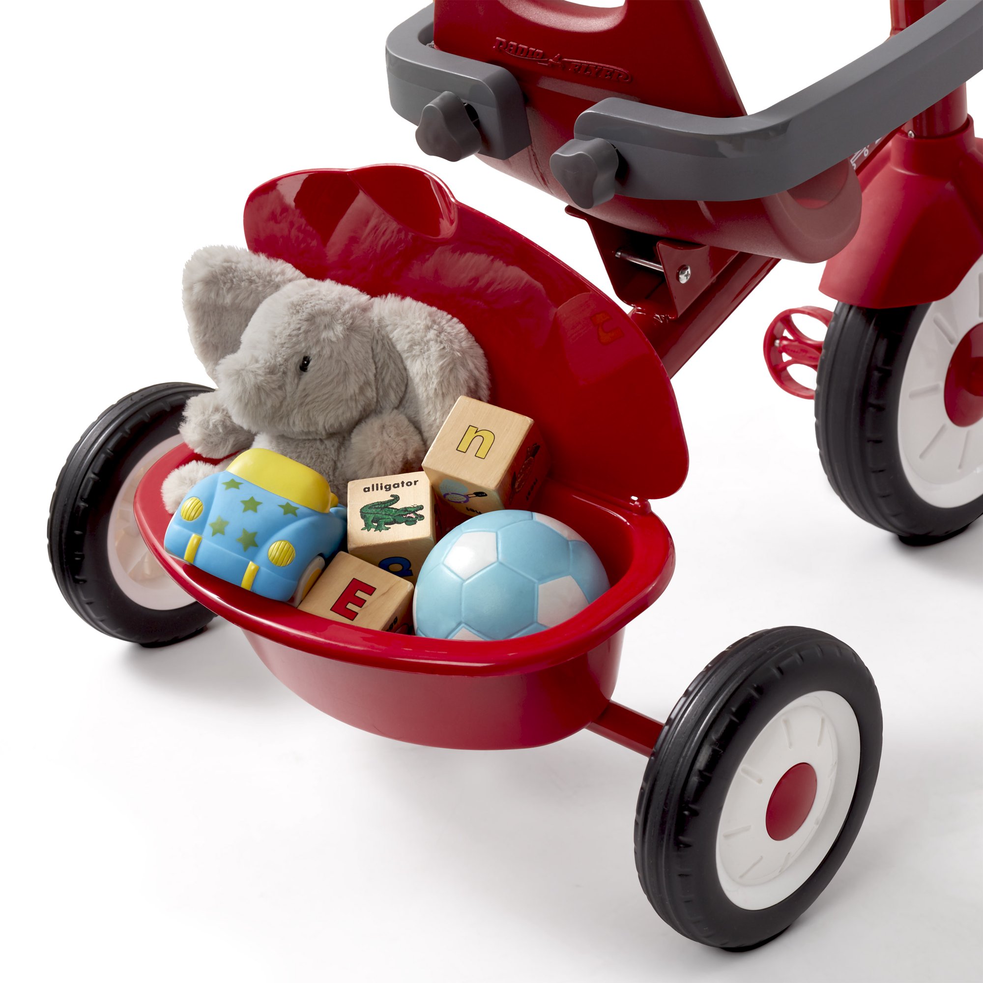 รถจักรยานสามล้อแบบมีด้ามจับบังคับทิศทางได้ Radio Flyer, 3-in-1 Stroll 'n Trike