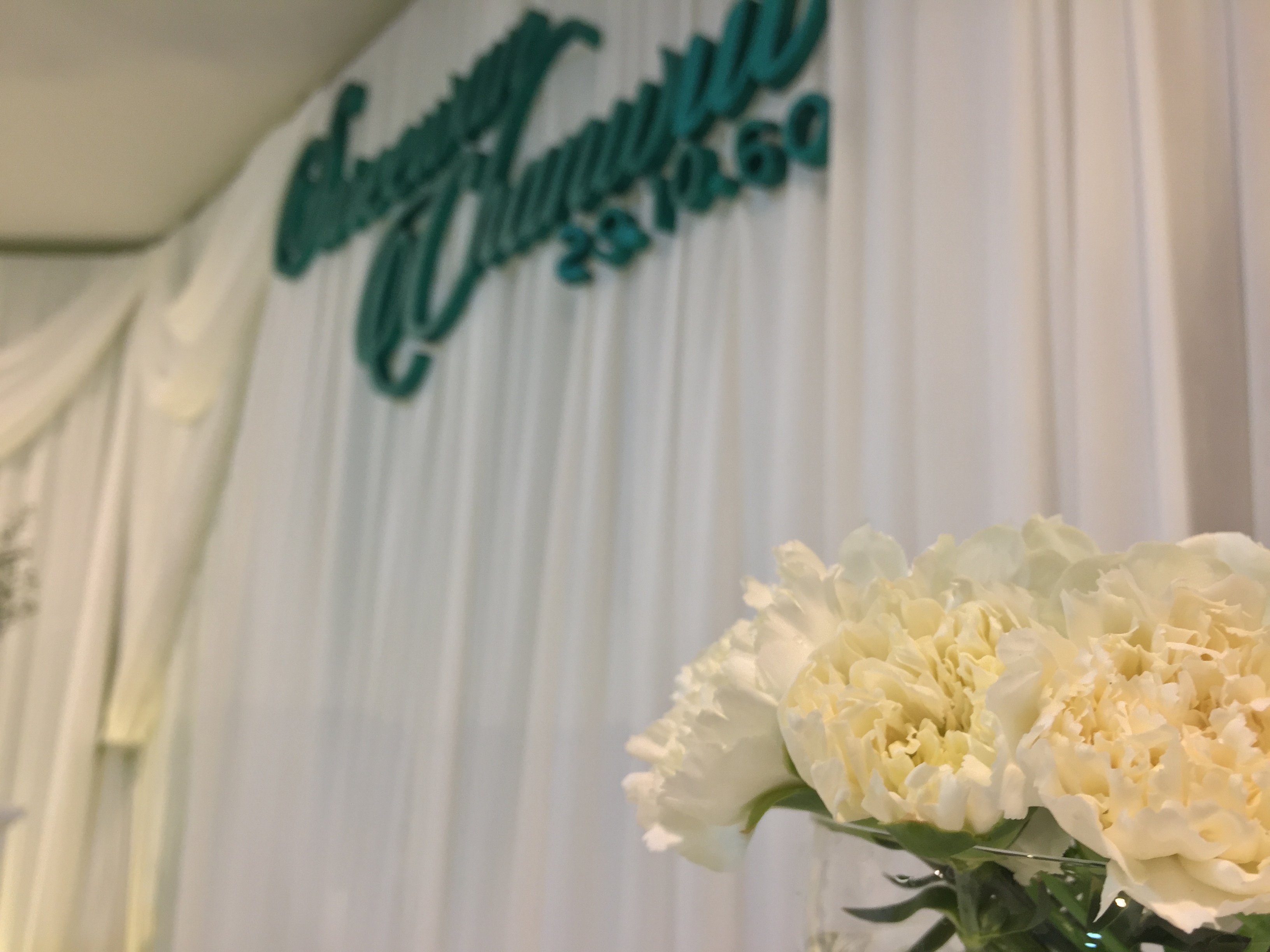 สถานที่หลั่งน้ำสังข์,แบคดรอปหลั่งน้ำสังข์ โทนขาวเขียว