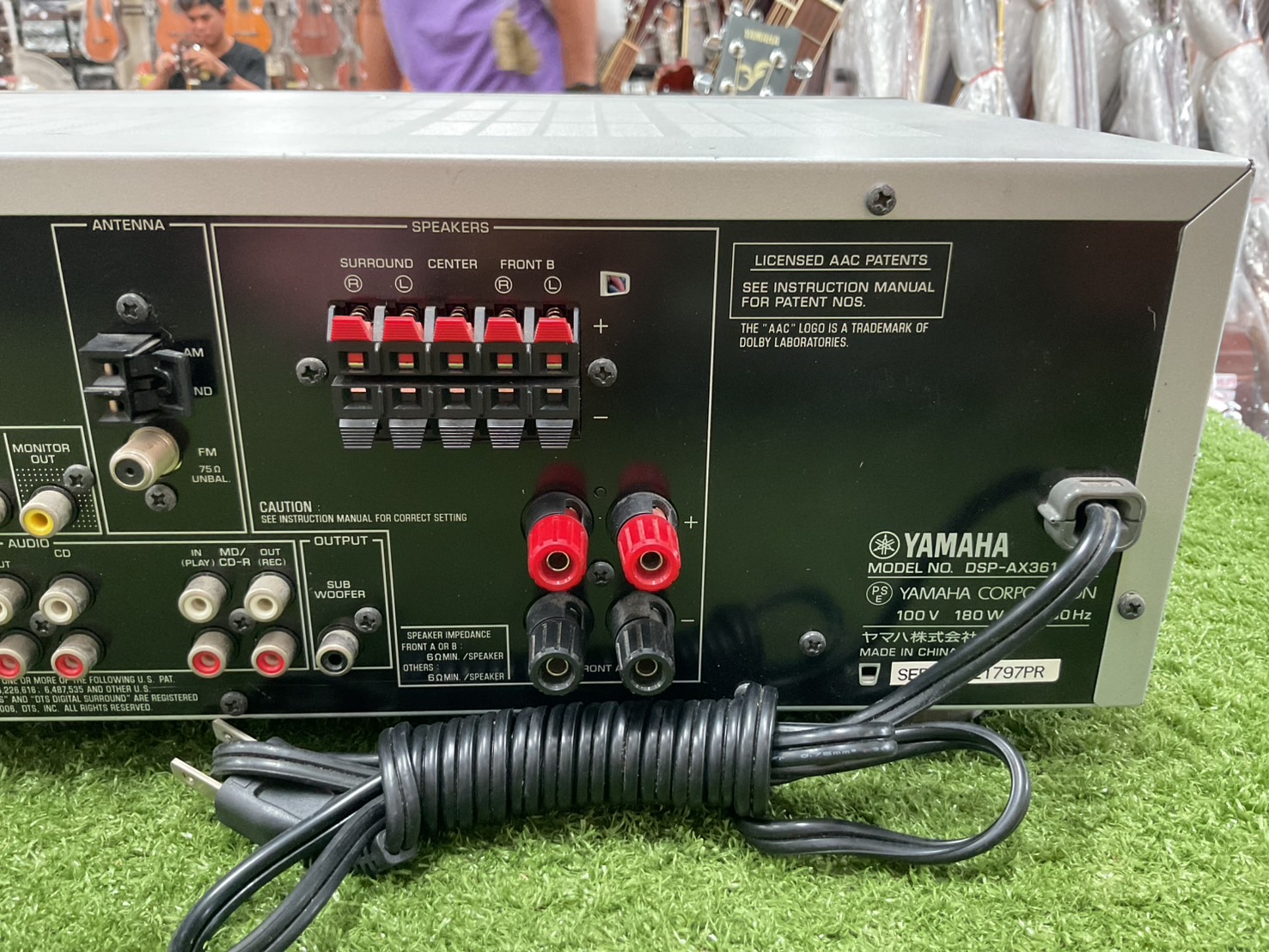 เครื่องขยายเสียง YAMAHA : DSP-AX361 สินค้าไม่พร้อมใช้งาน(ต้องซ่อม)