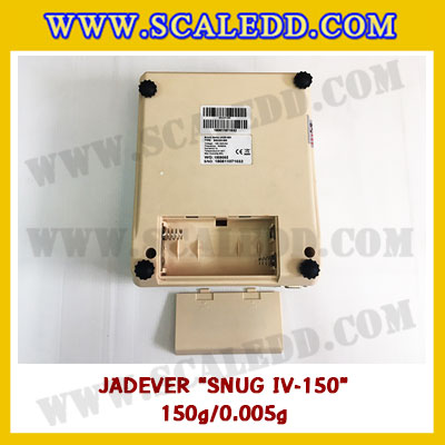 เครื่องชั่งดิจิตอลทศนิยม3ตำแหน่ง 150g x 0.005g เครื่องชั่งน้ำหนักดิจิตอล150กรัม เครื่องชั่งน้ำหนัก150g เครื่องชั่งละเอียดสูง ตาชั่งละเอียดสูง150กรัม พิกัดน้ำหนัก 150g ความละเอียด0.005g ยี่ห้อ JADEVER รุ่น SNUG IV-150