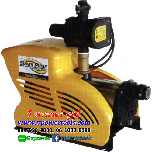 Mitsubishi SuperPump CMCH-755S ปั๊มน้ำอัตโนมัติแรงดันคงที่ ชนิดหลายใบพัด 750W. 1" 220V.