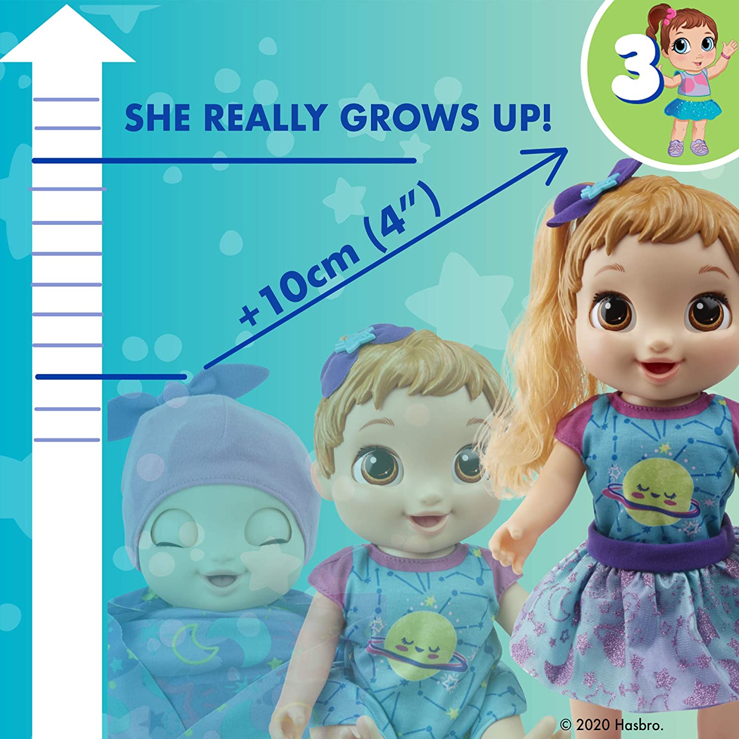 ตุ๊กตาโตได้ BABY ALIVE BABY GROWS UP DREAMY