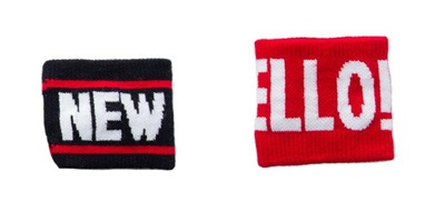 สายรัดข้อมือ ข้อมือ ชุดเต้นฮิปฮอป แพค 1 ชิ้น มีลายมากกว่าปก คลิกดูแบบด้านใน