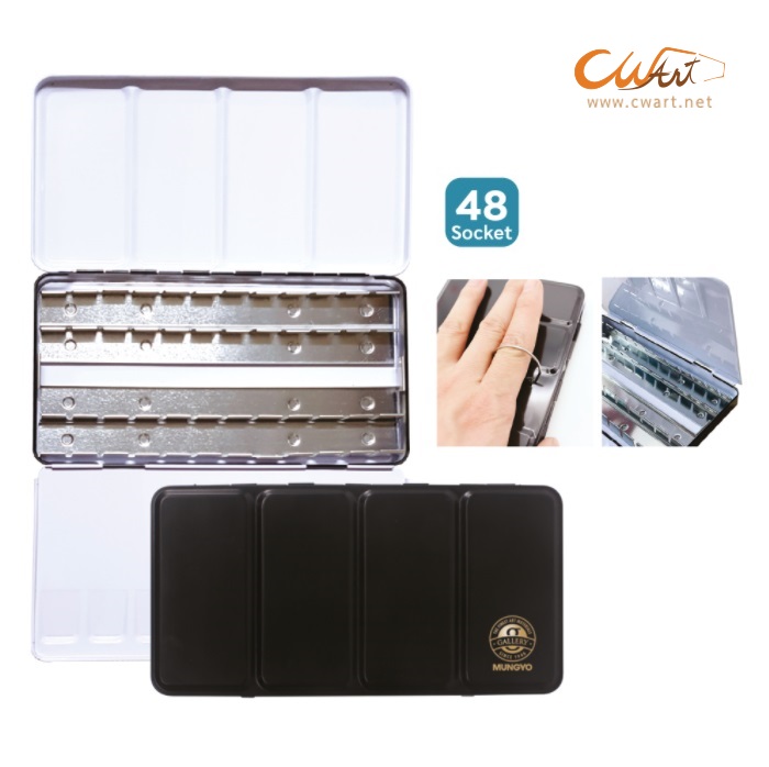 จานสีน้ำตลับโลหะ Mungyo