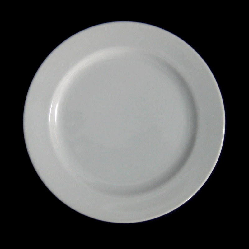 จานตื้นขอบหนา 18 ซม. ( 7 นิ้ว ) #0923 ยี่ห้อ Royal porcelain (รอยัล พอร์ซเลน )