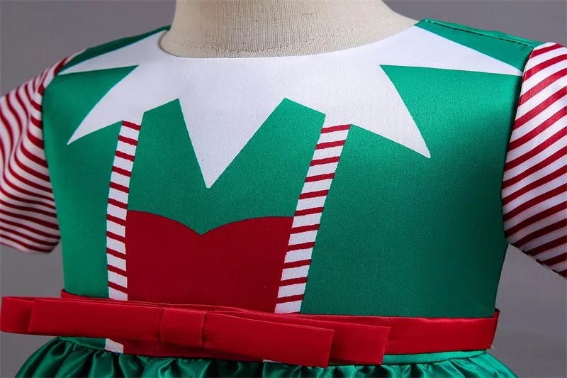 พร้อมส่ง ชุดเดรส คริสต์มาส รุ่นใหม่ สไตล์สีเขียว