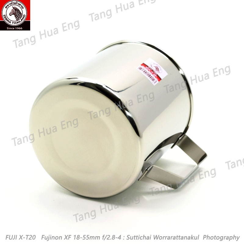 Zebra กระป๋องน้ำสเตนเลส 12 ซม. ตราหัวม้าลาย