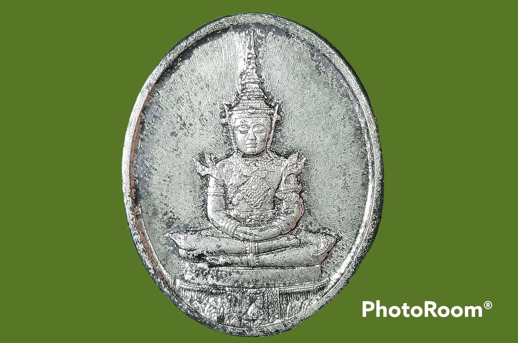 เหรียญ พระแก้วมรกต วัดพระศรีรัตนศาสดาราม(วัดพระแก้ว) กรุุงเทพมหานคร บล็อกพระราชศรัทธา ปี 2525 เนื้อเงิน