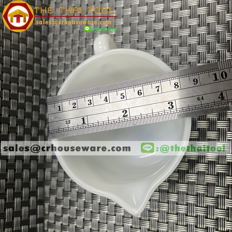 โถนม เนื้อมุก ลายมุก (ไม่เขียนขอบทอง)