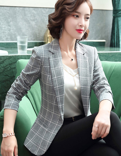 สินค้าพรีออเดอร์ เสื้อสูทแฟชั่นสวยหรูสไตล์เกาหลี มี3สี PO-SUIT-034