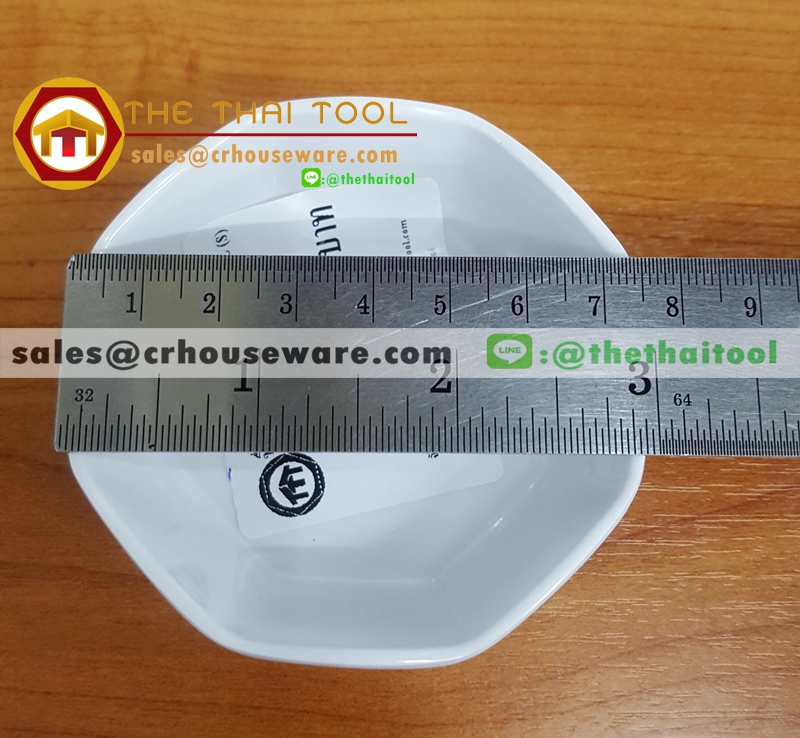 ถ้วยน้ำจิ้มเหลี่ยม 3 นิ้ว OCTAGON SASHIMI รหัส ML-W-28