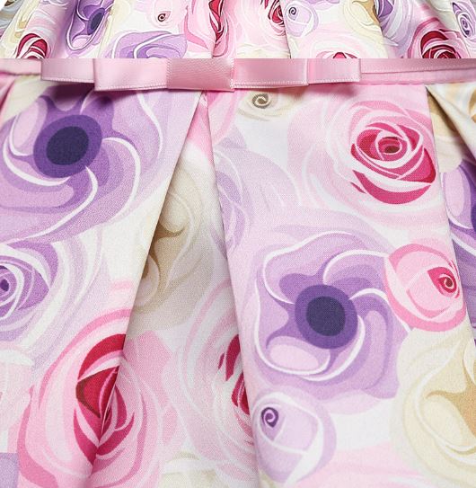 ชุดออกงานเด็ก แขนกุด สไตล์วินเทจ