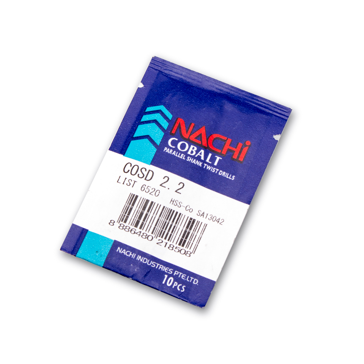NACHI L6520 ดอกสว่านไฮสปีดโคบอลต์ นาชิ เจาะสแตนเลส ก้านตรง HSS-Cobalt (ราคาต่อขนาด ในใบราคา)