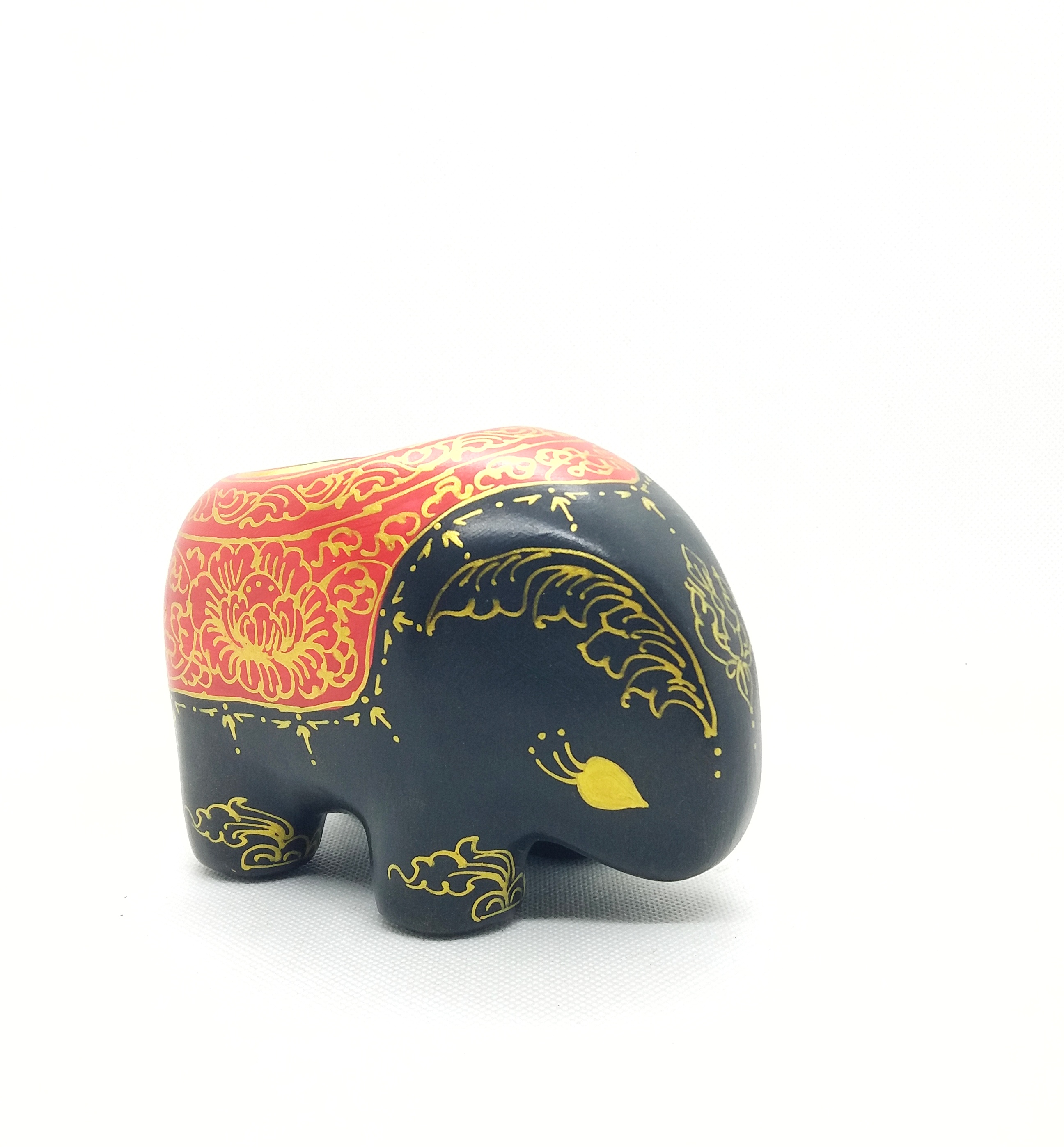 ช้างใส่เทียนหอมเทียน Size S ดำแดง