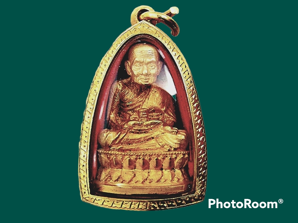 รูปหล่อหลวงพ่อทวด วัดช้างให้ รุ่นสร้างพระมหาธาตุเจดีย์พุทธธรรมประกาศ อ.เบตง จ.ยะลา ปี 2533