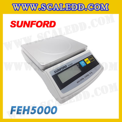 เครื่องชั่งตวงอาหารดิจิตอล 5กิโลกรัม เครื่องชั่งตวงอาหารดิจิตอล 5kg เครื่องชั่งตวงอาหาร 5000g เครื่องชั่งตวงอาหารดิจิตอล พิกัด 5kg ความละเอียด 1g ยี่ห้อ SUNFORD รุ่น FEH5000 (รหัสตัวแทน B198)