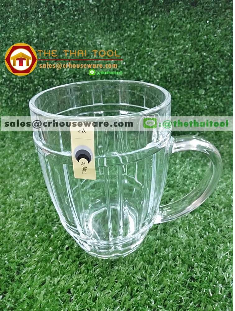 แก้วเบียร์ (Ripple Mug) Beer Mug 600 ml. 011-RJ13BE21,แก้วใส่เครื่องดื่มในร้านคาเฟ่,แก้วเครื่องดื่มร้านคาเฟ่