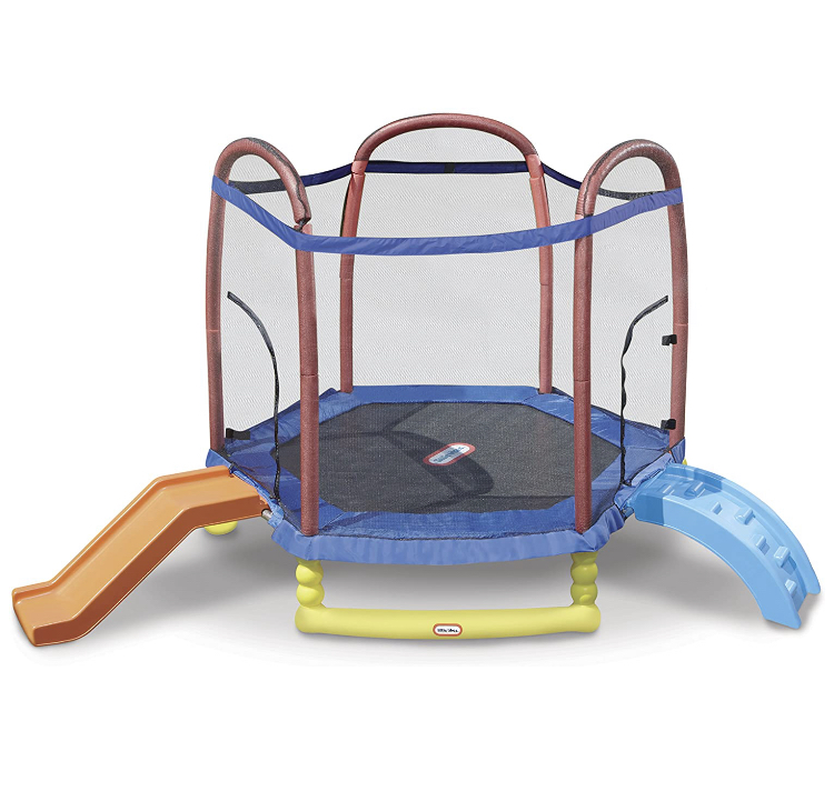 แทรมโพลีนขนาดใหญ่ Little Tikes Climb 'N Slide Trampoline 7 ฟุต