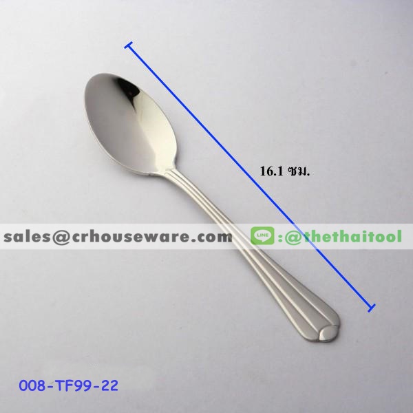 ช้อนหวานสแตนเลส 99 ลายอินทนนท์ DESSERT SPOON 008-TF99-22