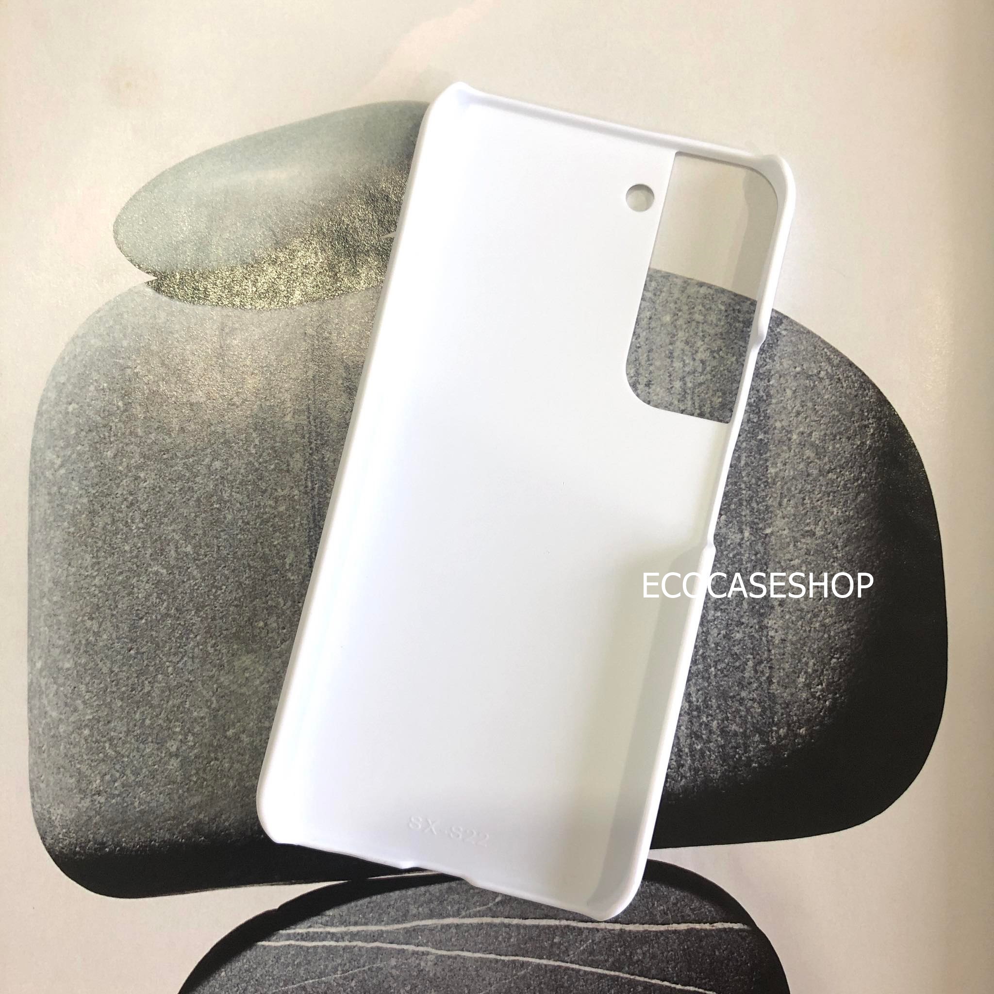 samsungS23 Ultra เคสแข็งด้าน สีขาว (เหมาะสำหรับงานสกรีนความร้อน sublimation)