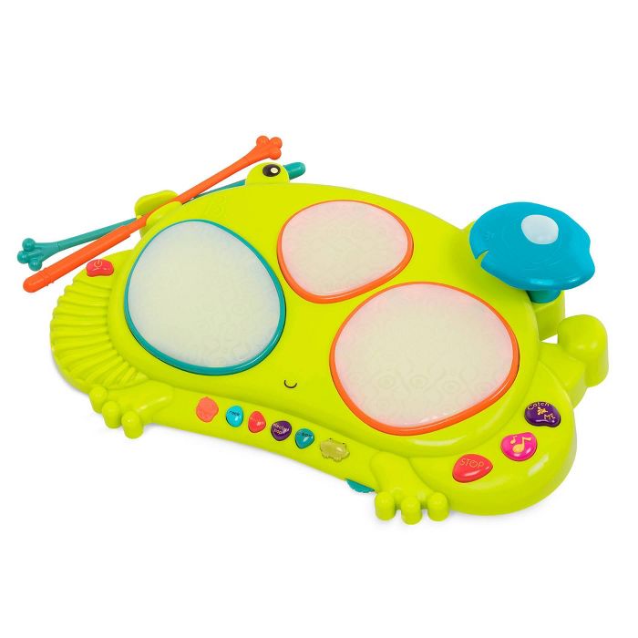กลอง B. toys Frog Drum Set Music & Lights Ribbit-tat-tat