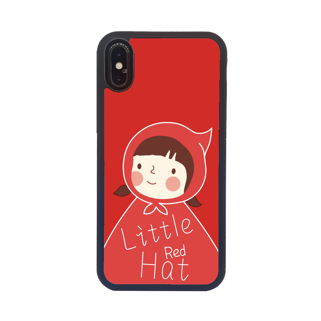 iPhoneXR เคสขอบนิ่มพิมพ์ลายแปะหลัง ลาย8