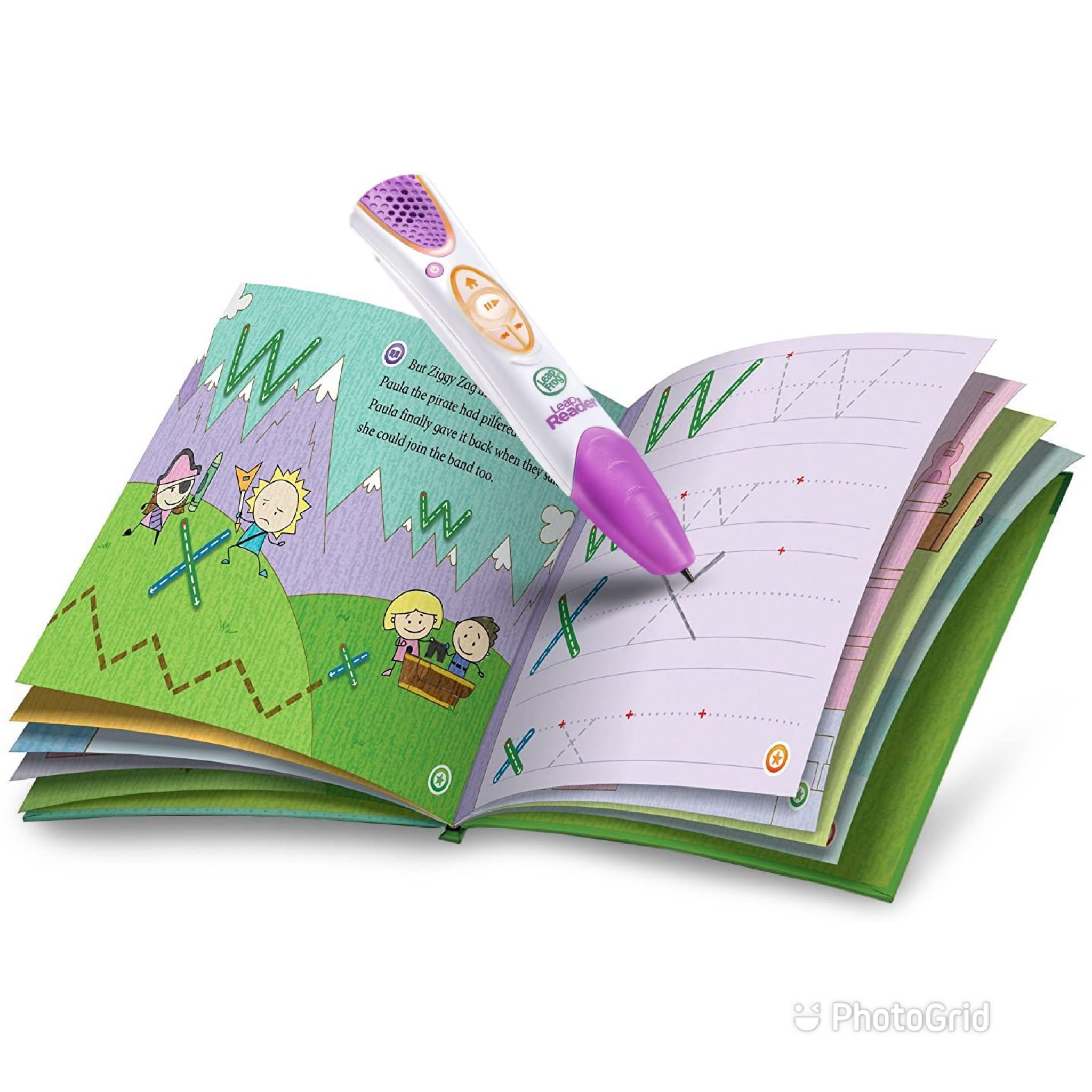 ปากกาอ่านหนังสือได้ LeapFrog LeapReader System Learn to Read 10 Book Bundle