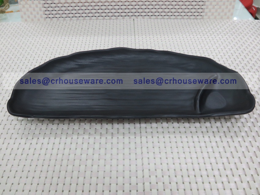 จานสแน็ก พร้อมช่องน้ำจิ้ม 017-PX-F152012