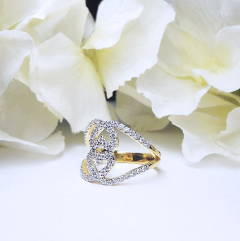 สั่งผลิตเพชรเบลเยี่ยมคัท แหวนแต่งงาน แหวนหมั้น ใส่เที่ยว ออกงาน แหวนทองคำ 18K เพชรแท้ 0.55 กะรัต 4.29 กรัม น้ำ 99 ราคาถูกมาก มีใบรับประกันค่ะ