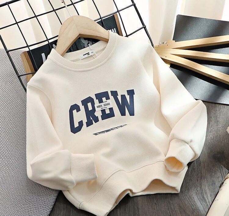 พร้อมส่ง เสื้อกันหนาว เสื้อแขนยาว ลาย Crew