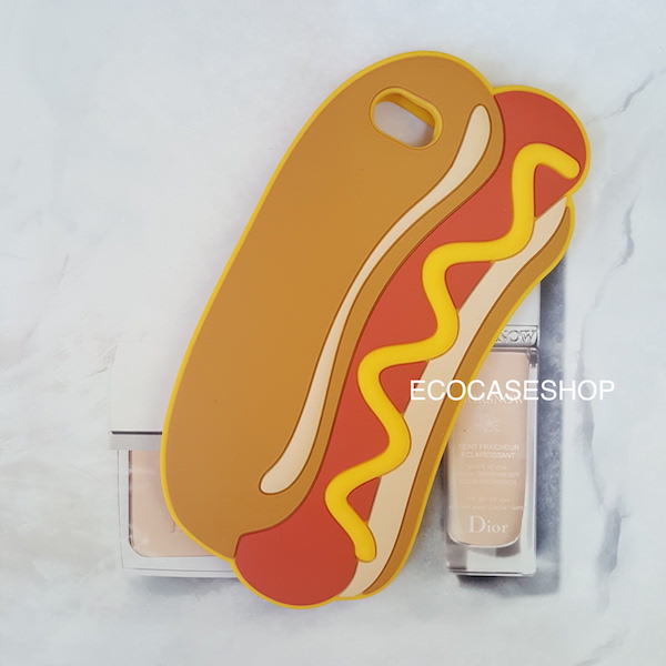 iPhone7plus เคสยางซิลิโคน hot dog
