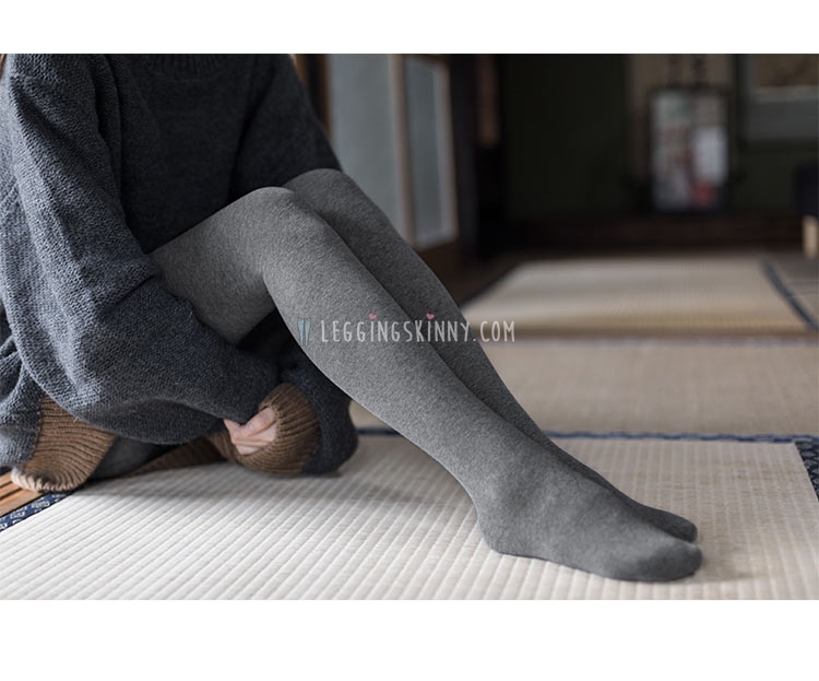 800D เลกกิ้งถุงน่องผ้าฝ้ายบุขนแกะกันหนาว มี 4 สี