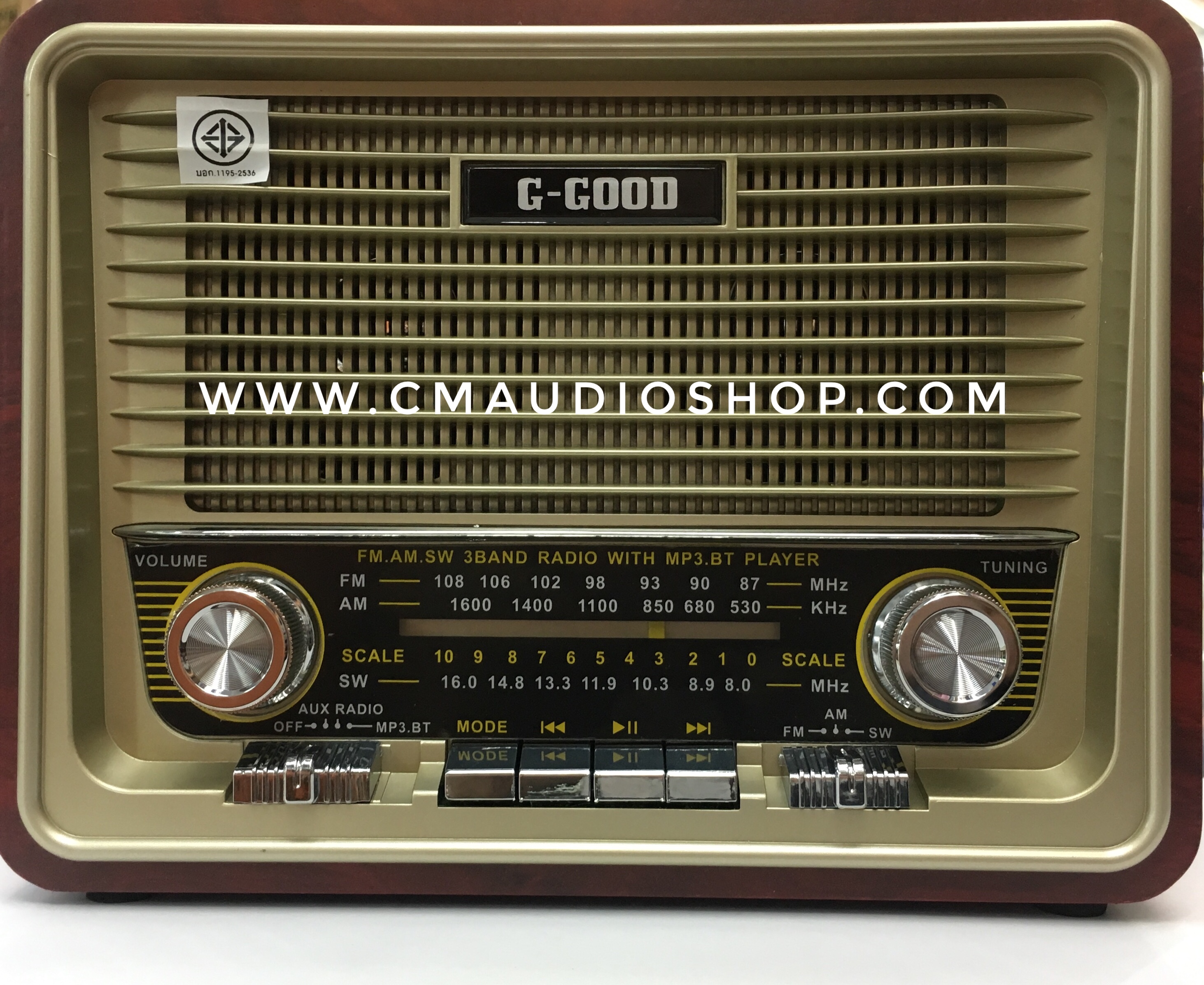 วิทยุทรงโบราณสไตล์คลาสสิก รุ่น G-861 (Bluetooth)