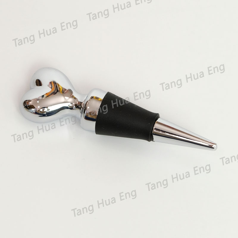 จุกปิดไวน์สเตนลส 3 ชิ้น พร้อมขาตั้งสเตนเลส