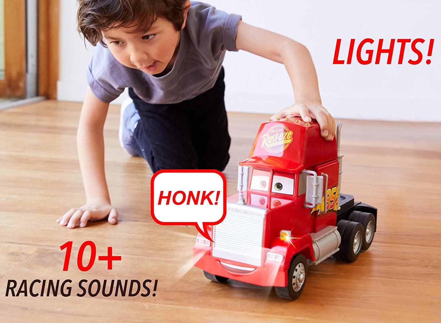 รถขนาดใหญ่ 2 in 1 Disney Pixar Cars Super Track Mack Playset