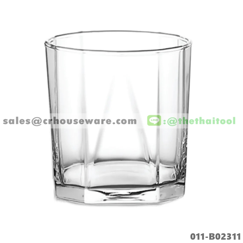 แก้วน้ำใสทรงหลายเหลี่ยม-ขนาด 11 ออนซ์ Pyramid Hi Ball 011-B02311