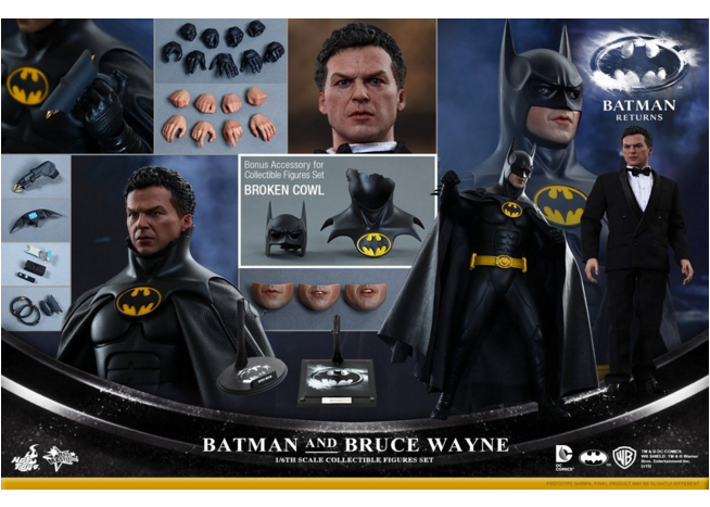 HOTOYS -Batman return - Batman & Bruce Wayne