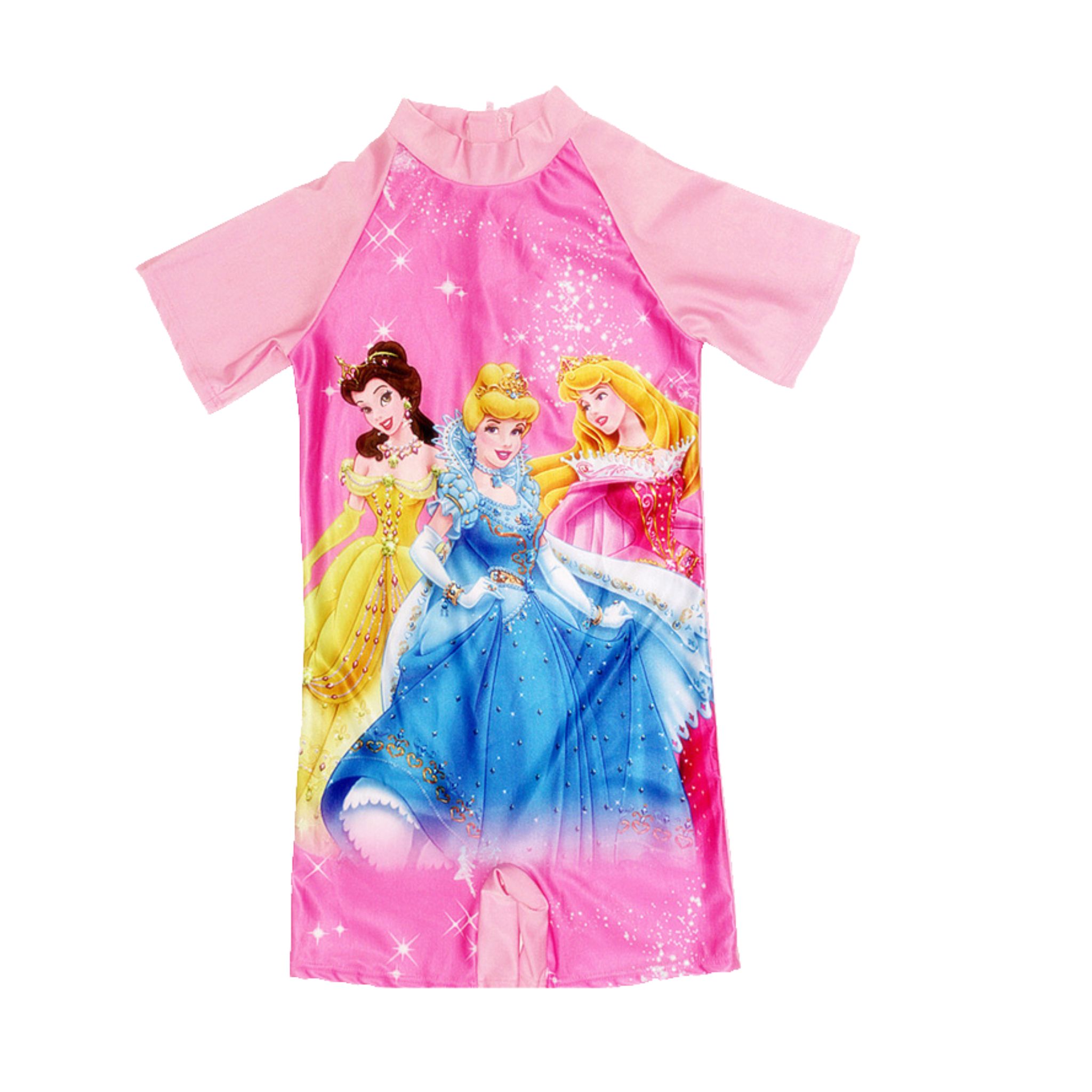 **พร้อมส่ง ชุดว่ายน้ำ ชุดบอดี้สูท ซิปหลัง กลุ่มเจ้าหญิง